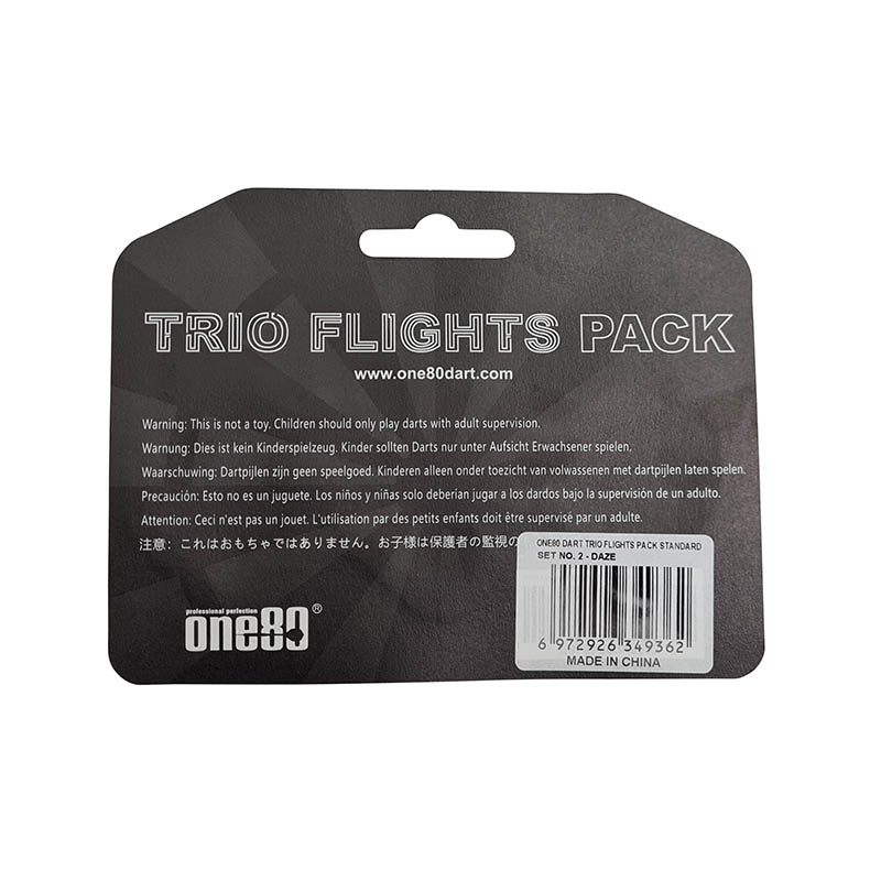 Eagle Sports ONE80 DART TRIO FLIGHTS PACK STANDARD SET NO. 2 DAZE