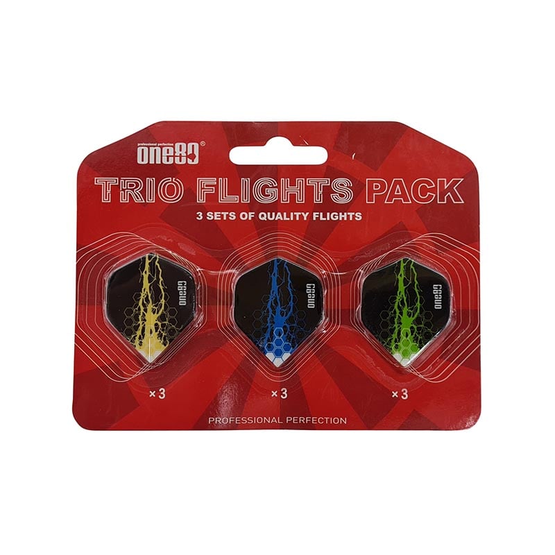 Eagle Sports ONE80 DART TRIO FLIGHTS PACK STANDARD SET NO. 3 CHARGE