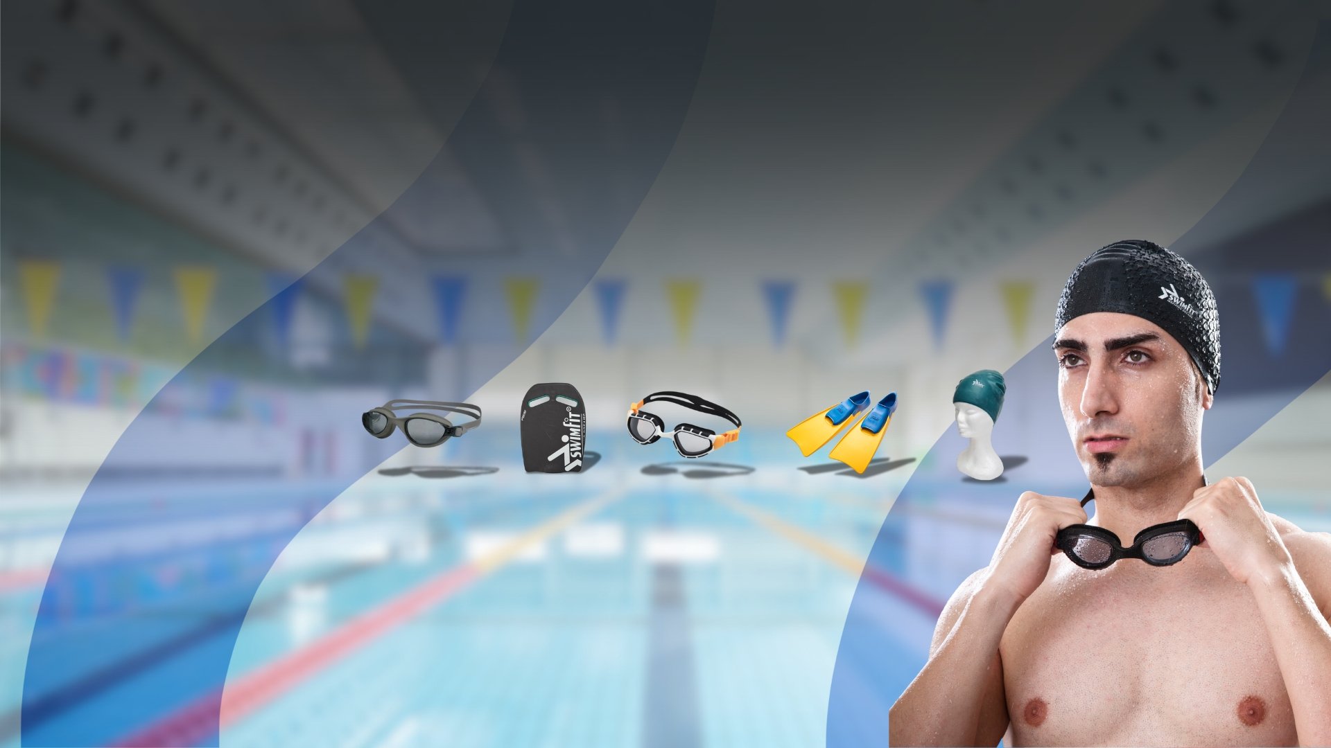 Swimfit Swimming Goggles Accessories Paddles Kickboards