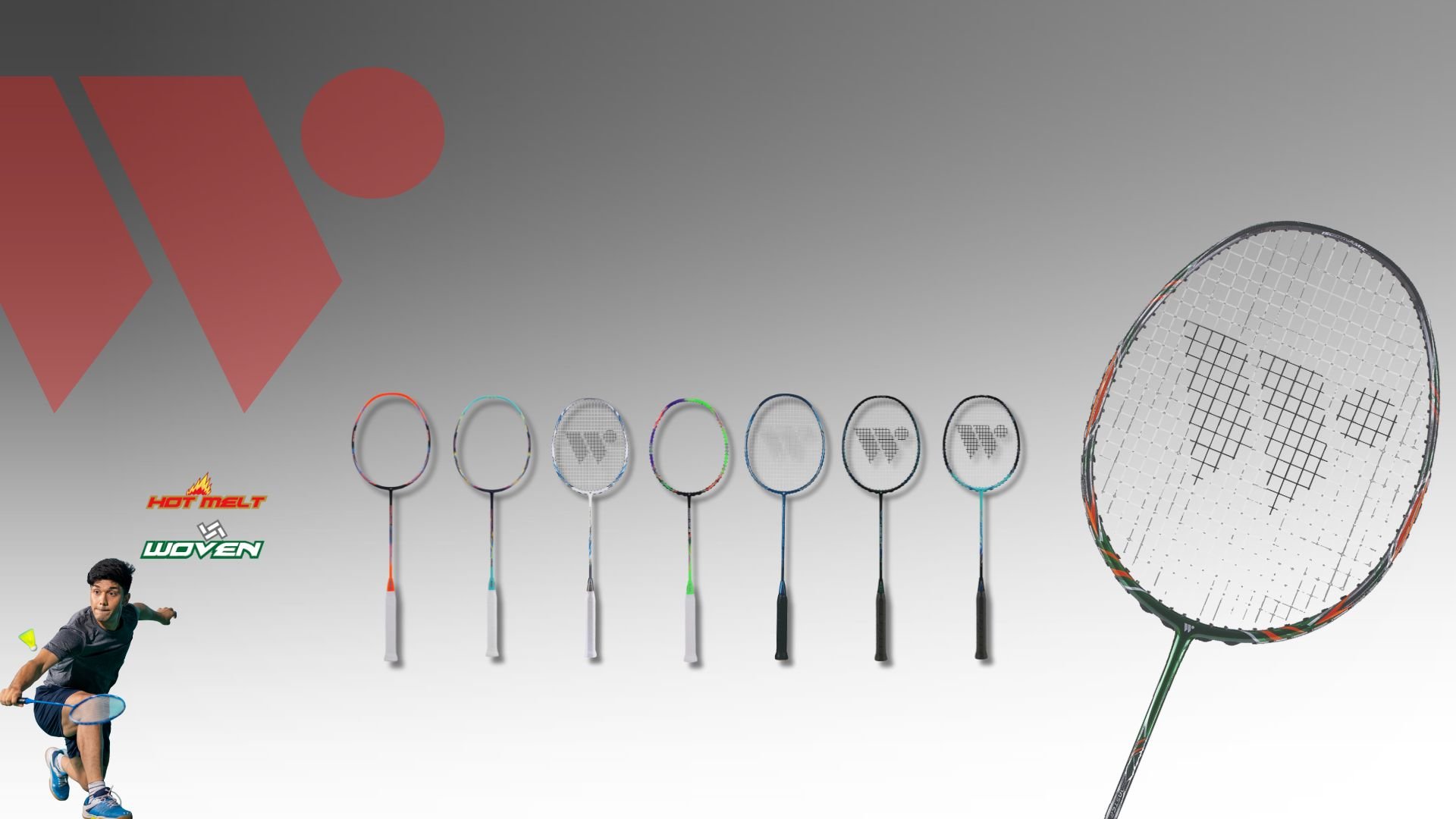 WISH Full Graphite Badminton Racquets